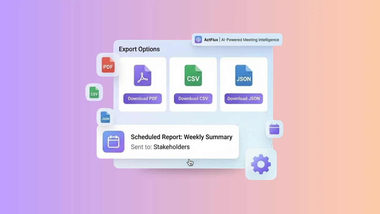 Export & Reporting showcase